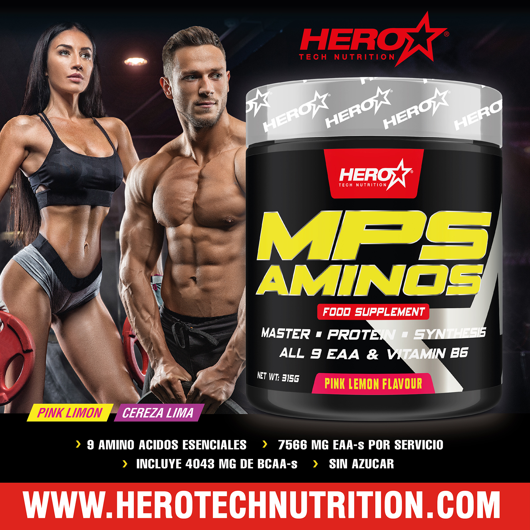 ROCK ELITE TODO EN UNO HERO TECH NUTRITION AUMENTO MASA MUSCULAR herotechnutrition